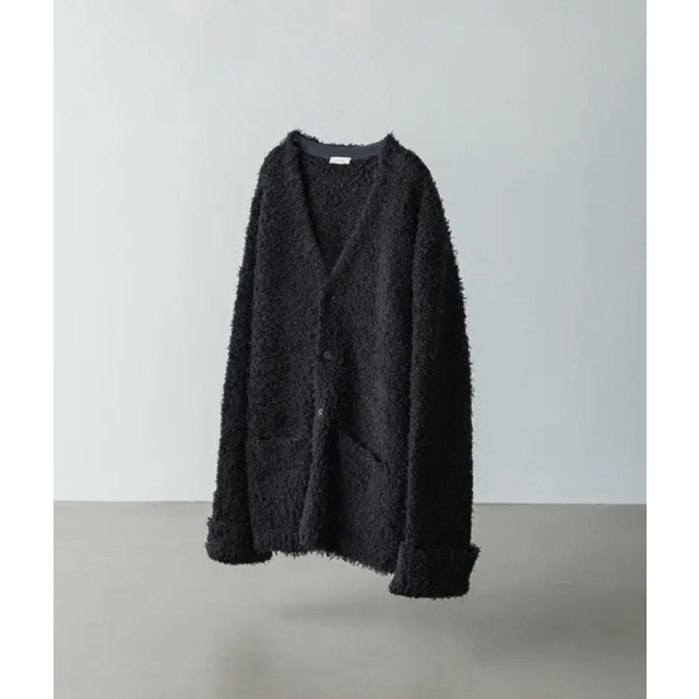 メンズLIDNN FEATHER YARN LOOSE CARDIGAN