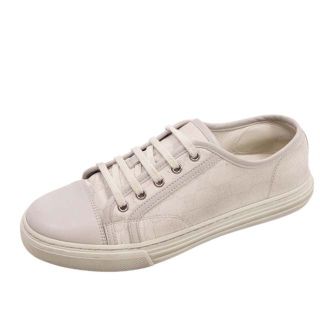 グッチ(Gucci)のグッチ GUCCI スニーカー GG柄 ローカット キャンバス カーフレザー メンズ シューズ 靴 4.5(23.5cm相当) ベージュ(スニーカー)