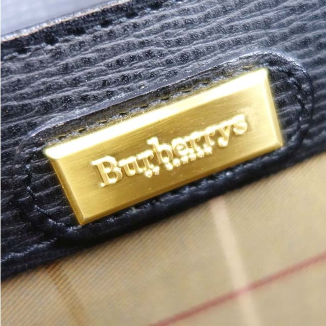 BURBERRY(バーバリー)のVintage バーバリー Burberrys バッグ ブリーフケース ビジネスバッグ 書類かばん カーフレザー メンズ カバン ブラック メンズのバッグ(ビジネスバッグ)の商品写真