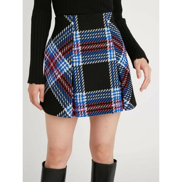 SNIDEL(スナイデル)のSNIDEL  ロービングチェックミニスカート レディースのスカート(ミニスカート)の商品写真