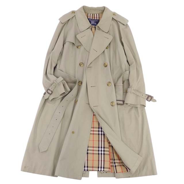 BURBERRY(バーバリー)のVintage バーバリー Burberrys コート 英国製 トレンチコート メンズ 裏チェック アウター 52SHORT(L相当) カーキ メンズのジャケット/アウター(トレンチコート)の商品写真