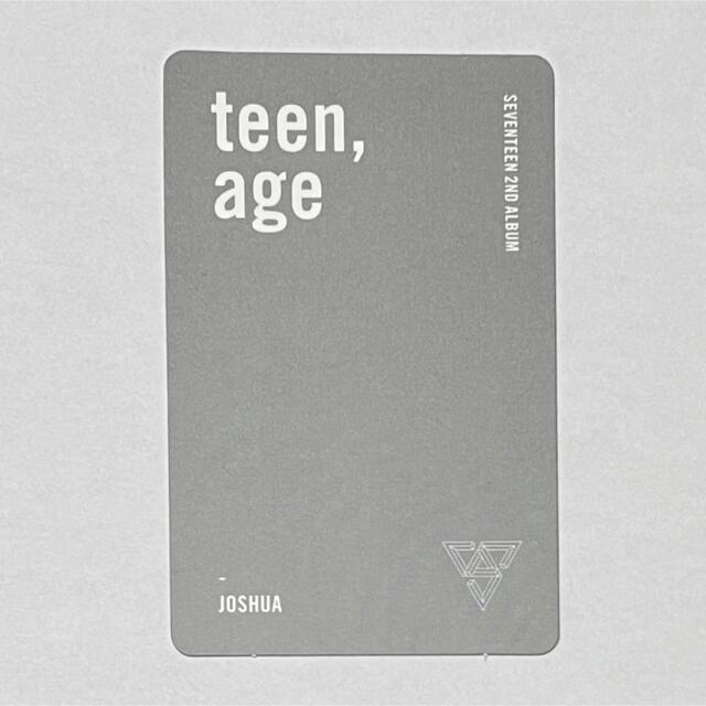 SEVENTEEN(セブンティーン)のSEVENTEEN ジョシュアトレカ　teen age white エンタメ/ホビーのタレントグッズ(アイドルグッズ)の商品写真