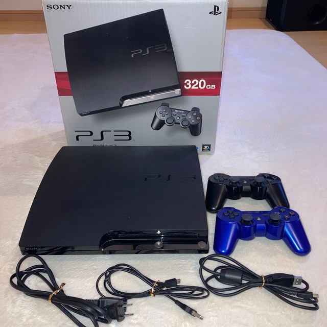 美品！外箱付きPS3 320GB ブラックPS3