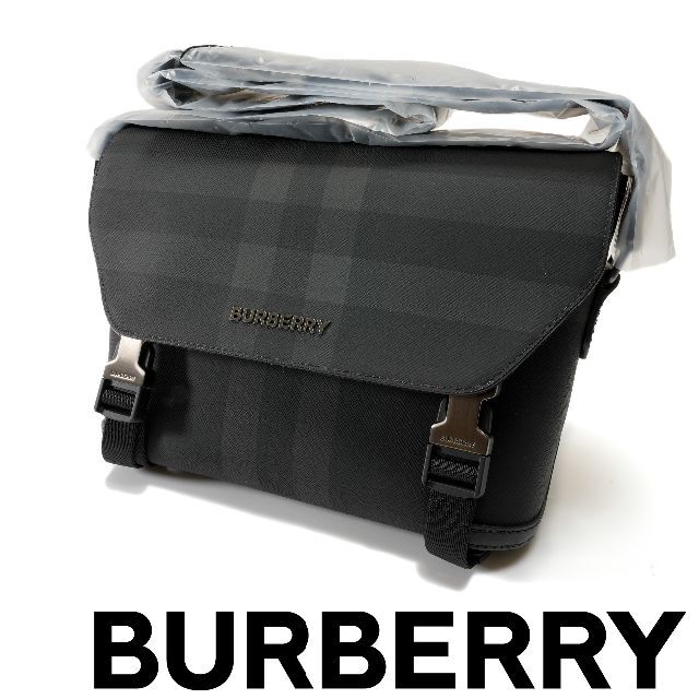 BURBERRY - 新品 BURBERRY チャコールチェック＆レザー バッグの通販 by ユニオンショップ｜バーバリーならラクマ