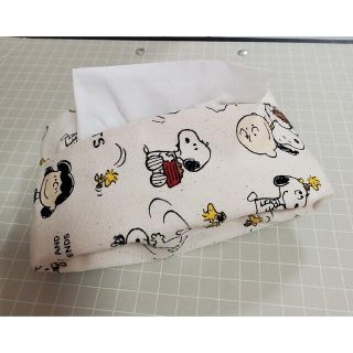 スヌーピー(SNOOPY)の卓上ティシュケース スヌーピーハンドメイド(その他)