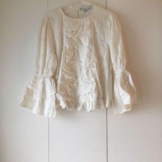 ザラ(ZARA)の【美品】ZARA ザラ　チュニック プレミアムデニムコレクションブラウス(シャツ/ブラウス(長袖/七分))