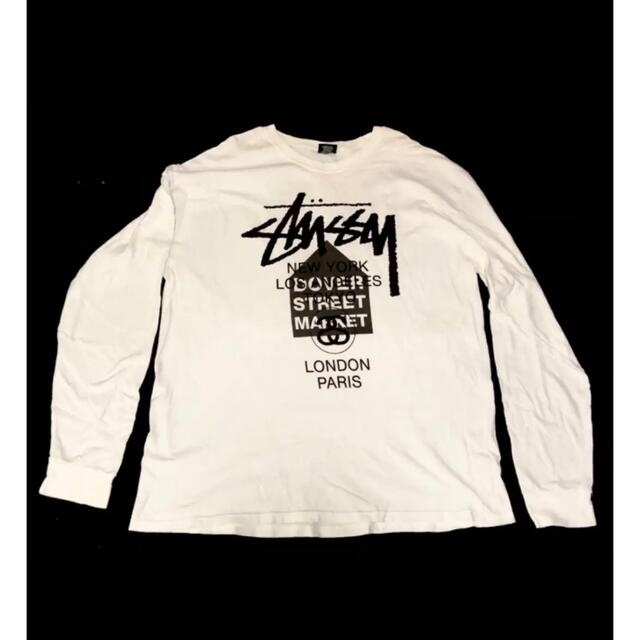 STUSSY × DSM white long sleeve tee  XL