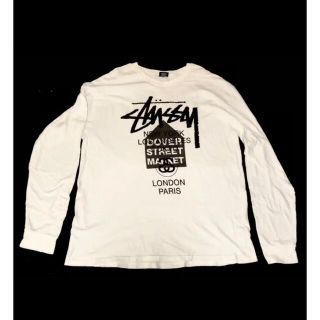 ステューシー(STUSSY)のSTUSSY × DSM white long sleeve tee  XL(Tシャツ/カットソー(七分/長袖))