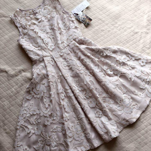 GRACE CONTINENTAL - 今季グレースコンチネンタル♡チュールフラワーワンピース☆ピンク34☆現行品
