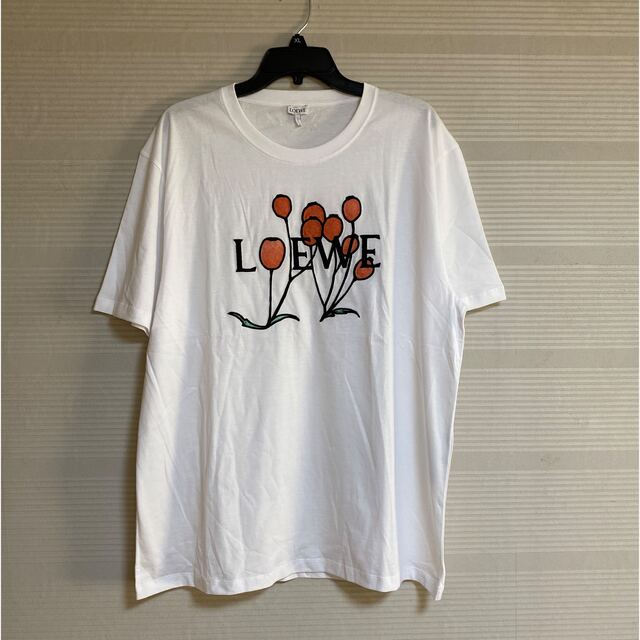 LOEWE(ロエベ)の新品 本物 正規品 LOEWE ロエベ メンズ ロゴ Tシャツ バーバリウム 白 メンズのトップス(Tシャツ/カットソー(半袖/袖なし))の商品写真