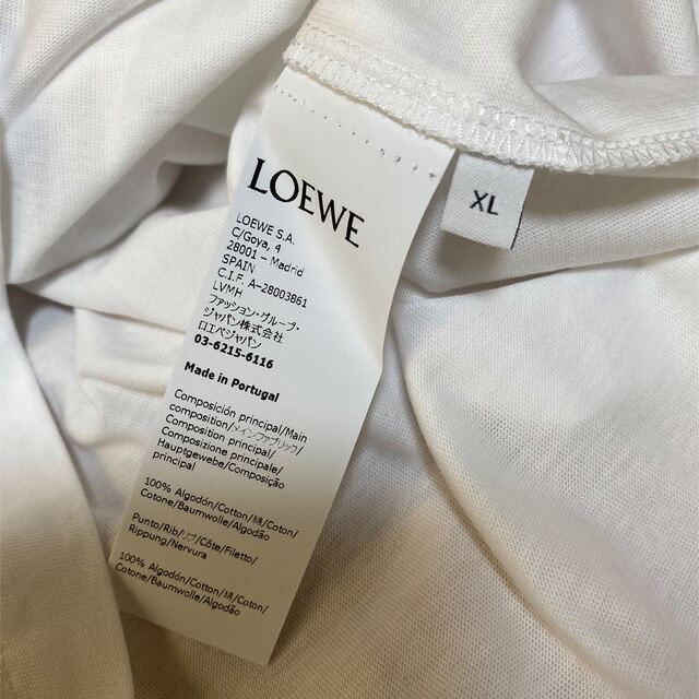 LOEWE(ロエベ)の新品 本物 正規品 LOEWE ロエベ メンズ ロゴ Tシャツ バーバリウム 白 メンズのトップス(Tシャツ/カットソー(半袖/袖なし))の商品写真