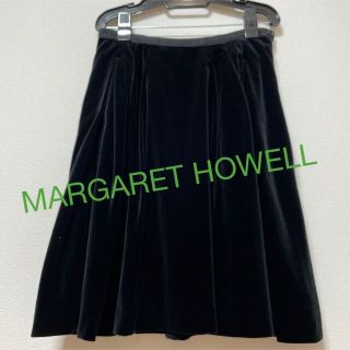 マーガレットハウエル(MARGARET HOWELL)のMARGARET HOWELLベルベットスカート(ひざ丈スカート)