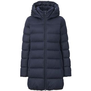 ユニクロ(UNIQLO)の今期 ユニクロ ストレッチダウン コート ネイビー S(ダウンコート)