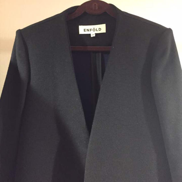 入荷中 ENFOLD - 2015AW ENFOLDトップリバーノーカラーコート ロングコート 入荷中 ENFOLD - 2015AW ENFOLDトップリバーノーカラーコート ロングコート
