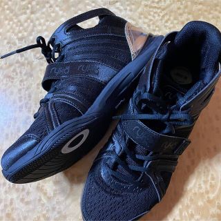 ライカフィットネスシューズ ダンス 24.5センチ ブラック ゴールドの