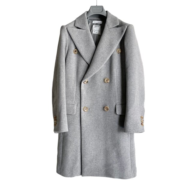 美品 マディソンブルー WOOL SEMI CHESTER COAT グレー 肌触りがいい