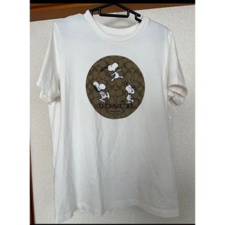 coach コーチ　スヌーピー　Tシャツ　L XL クリーム