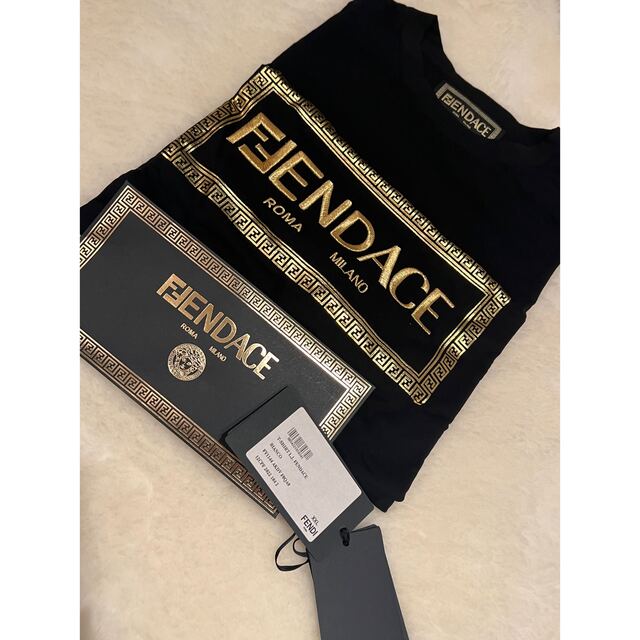 フェンディ FENDI x VERSACE  フェンダーチェ Tシャツ S