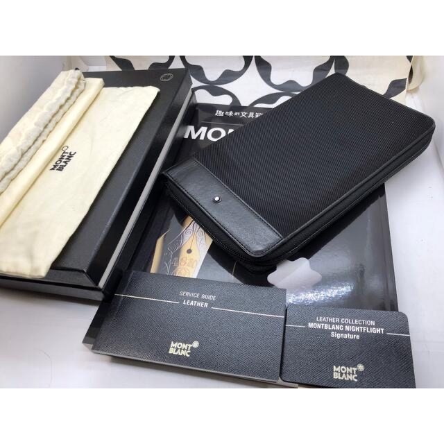 2022年新作入荷 MONTBLANC 最高の仕事をするナイトフライトの多機能マルチオルガナイザー本革&BN★モンブラン - ペン+マーカー