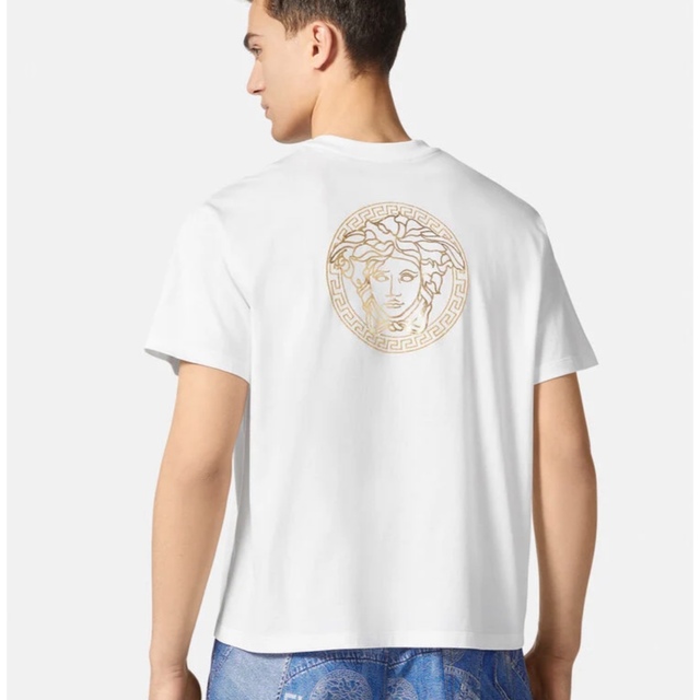 FENDI/VERSACE/Fendace/フェンダーチェロゴTシャツ/ホワイト