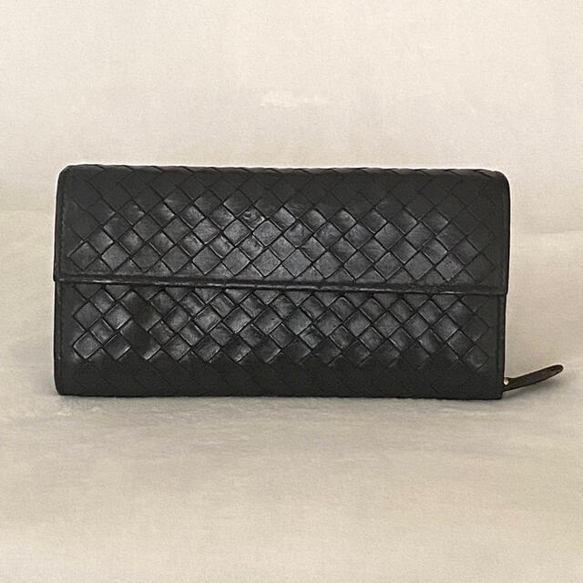 BOTTEGA VENETA ボッテガヴェネタ　ナッパ　イントレチャート　長財布