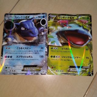 ポケモン(ポケモン)のポケモンカード　フシギバナEX＆カメックスEX(シングルカード)