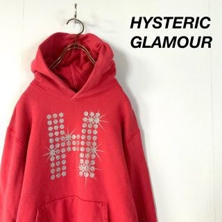 ヒステリックグラマー(HYSTERIC GLAMOUR)のHYSTERIC GLAMOUR ビッグロゴ フーディ パーカー レッド(パーカー)