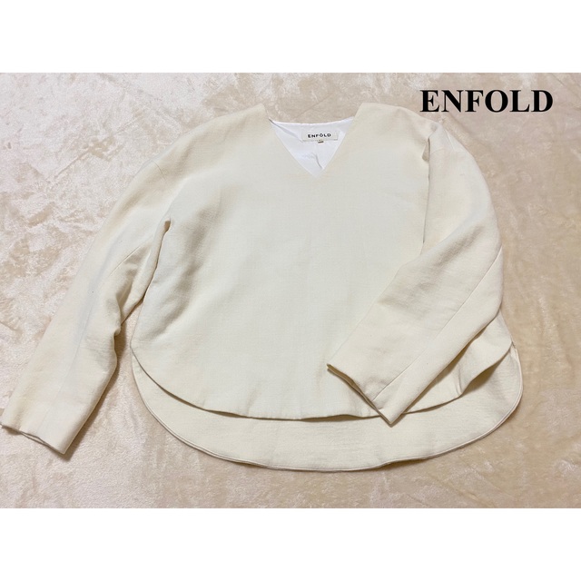 ENFOLD(エンフォルド)のENFOLD バナナスリーブ プルオーバー トップス38 レディースのトップス(カットソー(長袖/七分))の商品写真