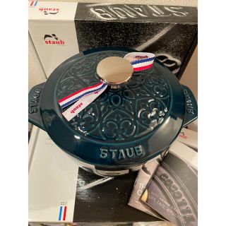 STAUB - 値下げstaub ラココットdeGOHANラメールリリー新品未使用匿名