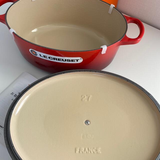LE CREUSET - ル・クルーゼ ホーロー 鍋 オーバル 27 cm チェリー