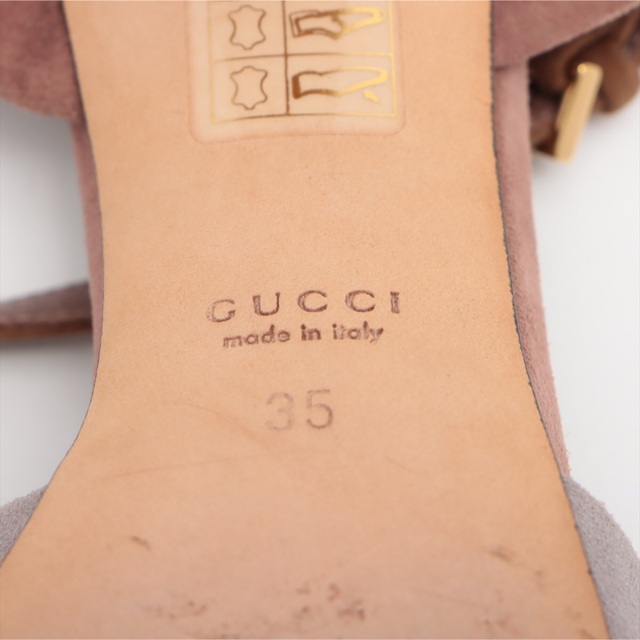 Gucci(グッチ)の【中古美品 全国送料無料】GUCCI スタッズ スエード サンダル♯35 レディースの靴/シューズ(サンダル)の商品写真