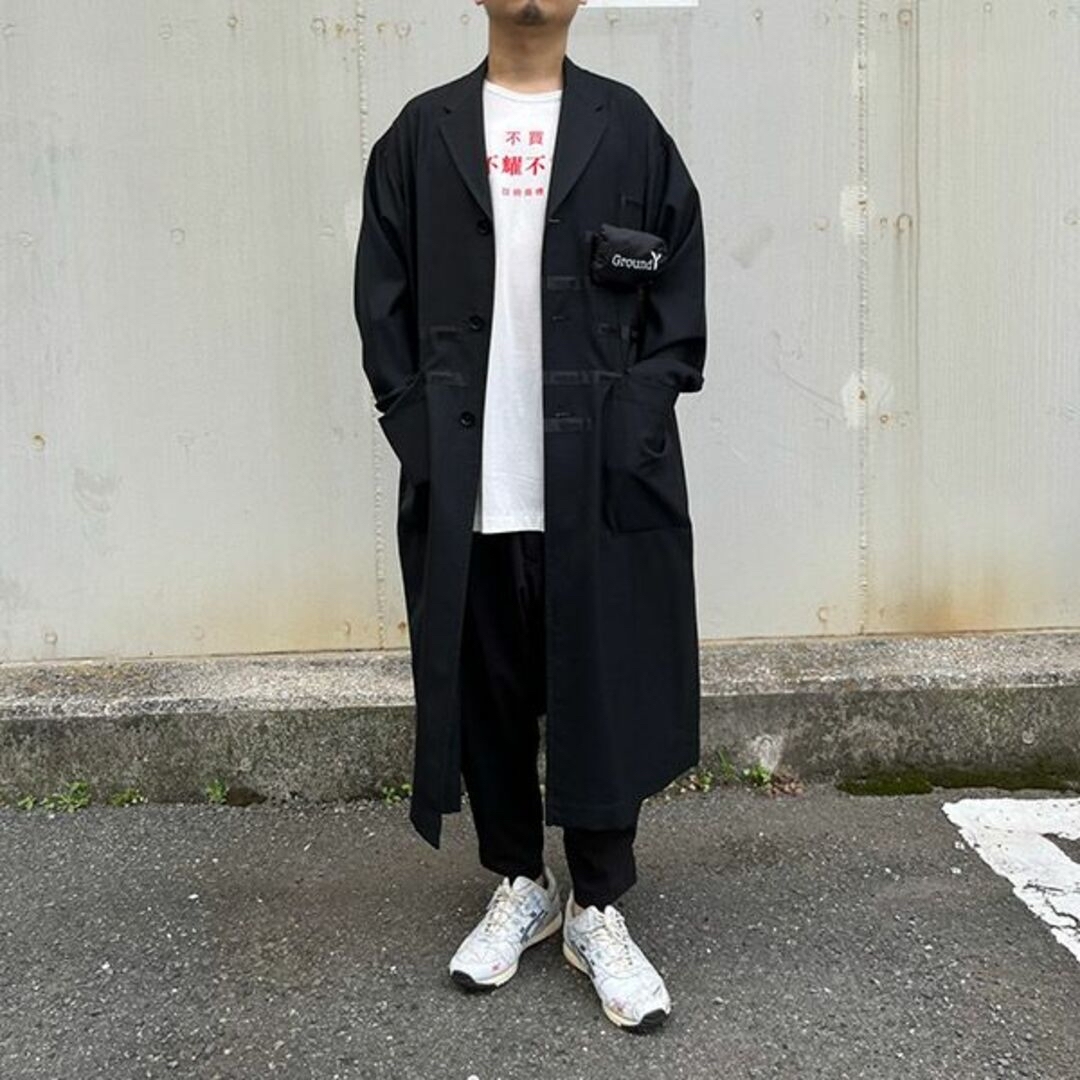 【残1】Ground Y Yohji マジックテープ　コート　ポーチ付き　3