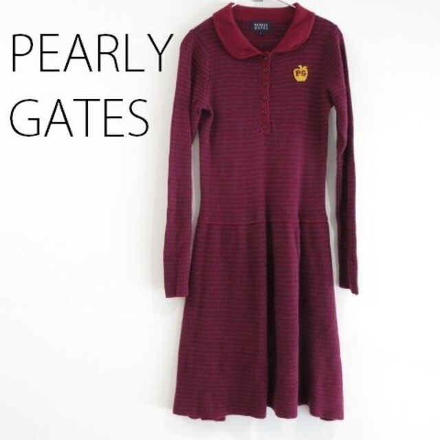 PEARLY GATES 　パーリーゲイツ 　ゴルフ　ニット　ワンピース　１