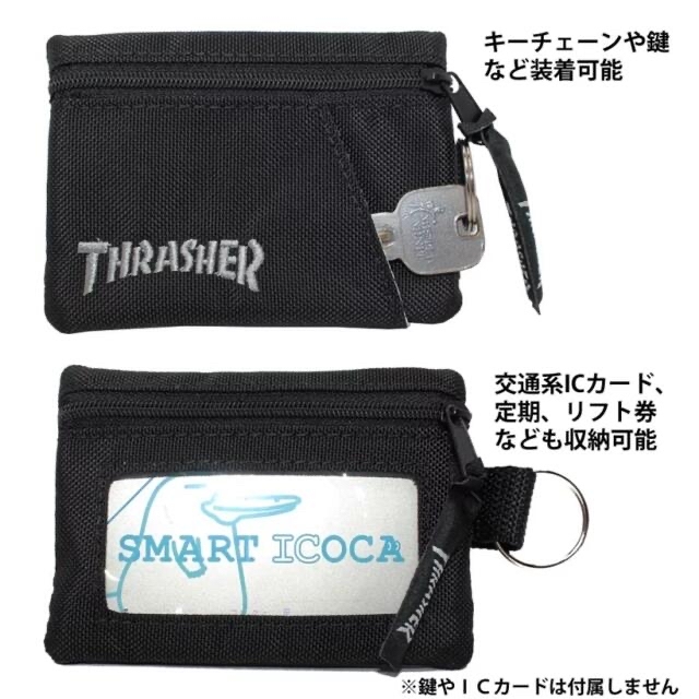 THRASHER(スラッシャー)のさか様専用！　THRASHER  ミニウォレット コインケース メンズのファッション小物(コインケース/小銭入れ)の商品写真
