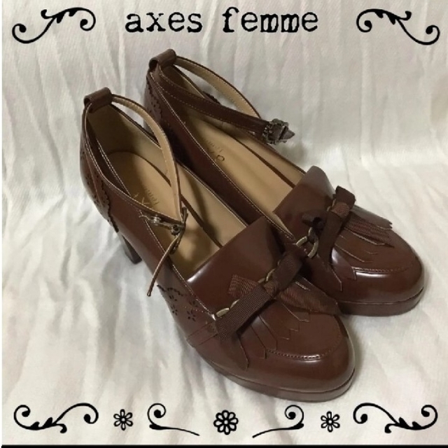 axes femme(アクシーズファム)の【訳アリ】新品 アクシーズファムaxesfemmeビットローファー Mサイズ レディースの靴/シューズ(ローファー/革靴)の商品写真