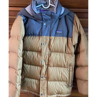 パタゴニア(patagonia)のパタゴニアダウン　ベージュ×グレイ(ダウンジャケット)