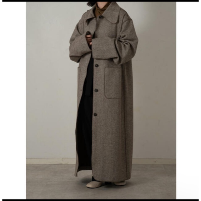 lawgy(ラウジー)のlawgy maru collar coat  レディースのジャケット/アウター(ロングコート)の商品写真