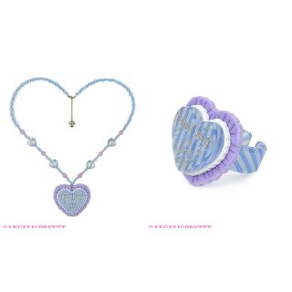 アンジェリックプリティー(Angelic Pretty)のMELODY TOYSハートネックレスとリング(ネックレス)