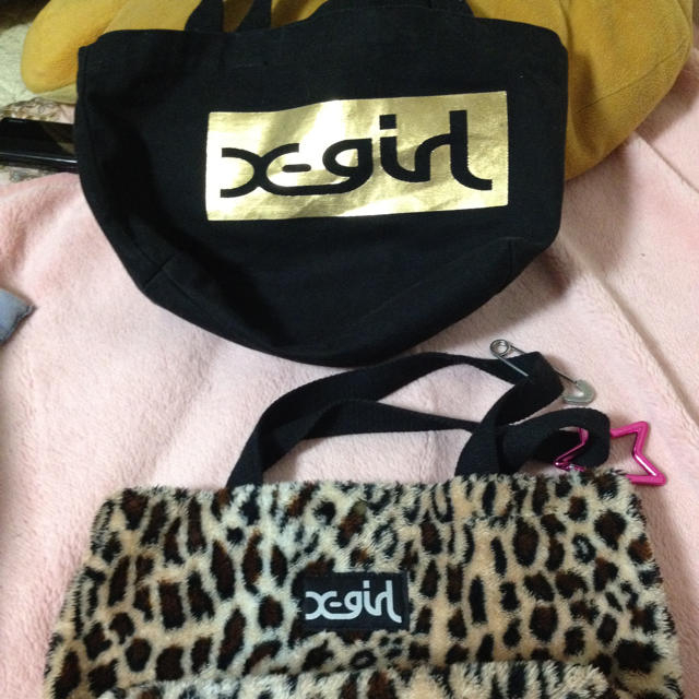 X-girl(エックスガール)のX-girl♡バッグ2コセット♡ レディースのバッグ(トートバッグ)の商品写真