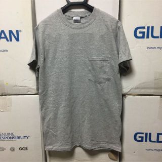 ギルタン(GILDAN)のGILDANギルダン☆半袖無地Tシャツ☆ポケット付き！スポーツグレー@Sサイズ(Tシャツ/カットソー(半袖/袖なし))