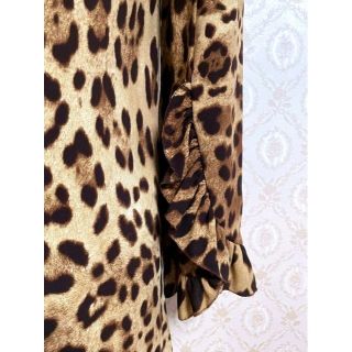 DOLCE&GABBANA - DOLCE&GABBANA ドルチェ&ガッバーナ フリルヒョウ柄