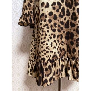DOLCE&GABBANA - DOLCE&GABBANA ドルチェ&ガッバーナ フリルヒョウ柄