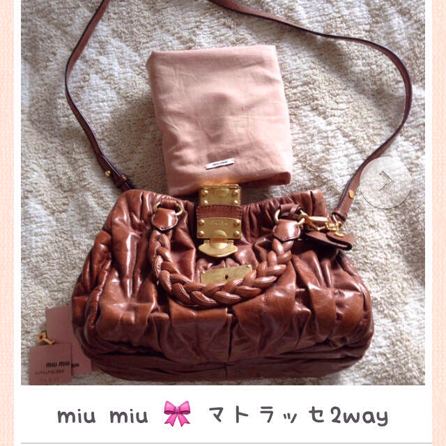 定休日以外毎日出荷中] miumiu - お値下げ♡miumiuマトラッセ