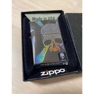 Zippo ジッポー Roen ロエン ドットスカル メタリックブラック