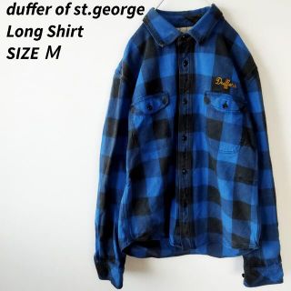 ザダファーオブセントジョージ(The DUFFER of ST.GEORGE)のダファーオブセントジョージ　長袖シャツ　チェック柄　刺繍ロゴ(シャツ)