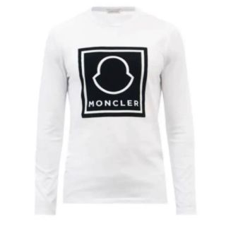 モンクレール(MONCLER)の★希少★MONCLER ロンT 長袖Tシャツ XS モンクレール ホワイト 完売(Tシャツ/カットソー(七分/長袖))