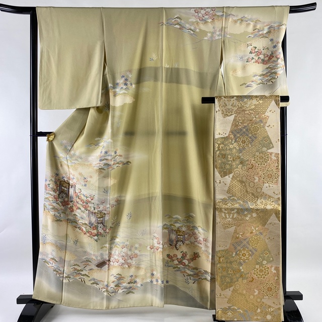 訪問着 美品 秀品 身丈162.5cm 裄丈65.5cm 正絹