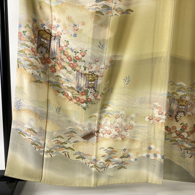 訪問着 美品 秀品 身丈162.5cm 裄丈65.5cm 正絹 【中古】 レディースの水着/浴衣(着物)の商品写真