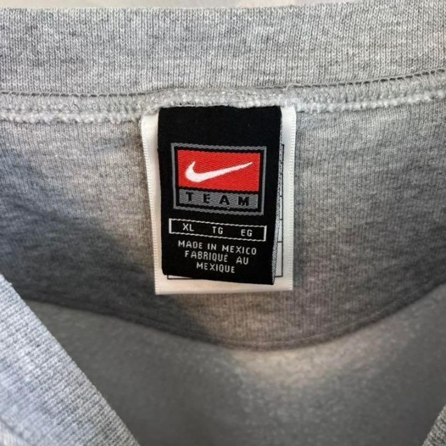 【90sヴィンテージナイキ】XLカレッジロゴ肉厚 スウェットトレーナーnike