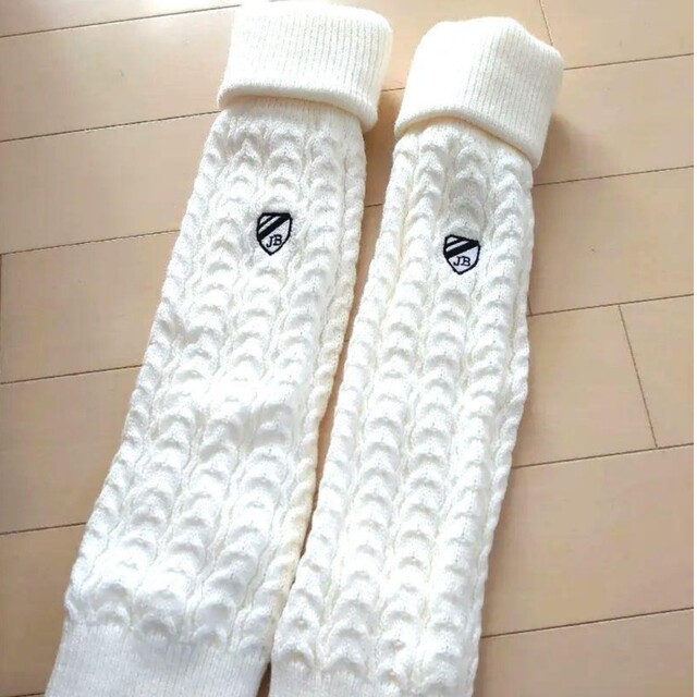 最大2000円引き マラソン期間 新品6,380円【ジャックバニー 】レッグウォーマー ホワイト 新品■6,380円レッグウォーマー ホワイト